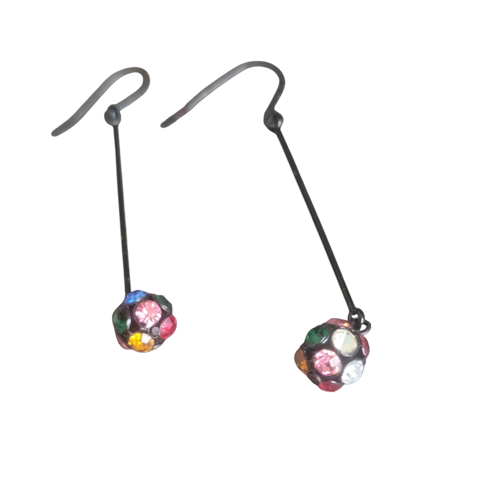 Swarovski Multicolor Crystal Drop Earrings